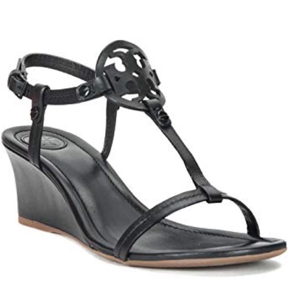 Tory Burch Miller Wedge Sandals- Size 10